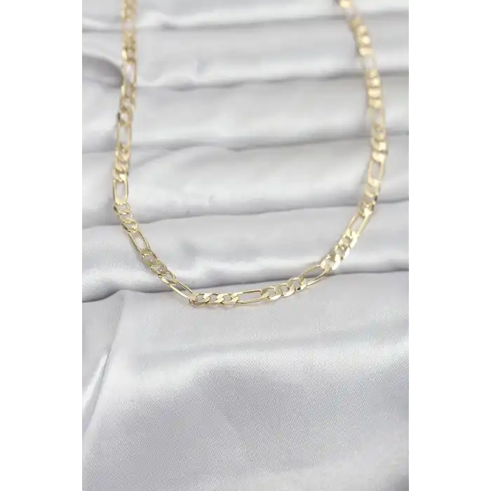 CM 14K Gold Renk Kuşgözü Zincir Model 60 cm Kadın Kolye