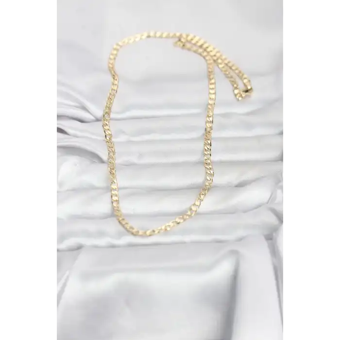 CM 14K Gold Renk Zincir Model 60 cm Kadın Kolye