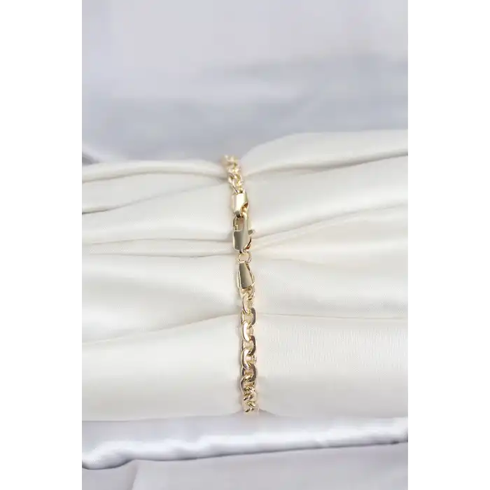 CM 14K Gold Renk Zincir Model Kadın Bileklik