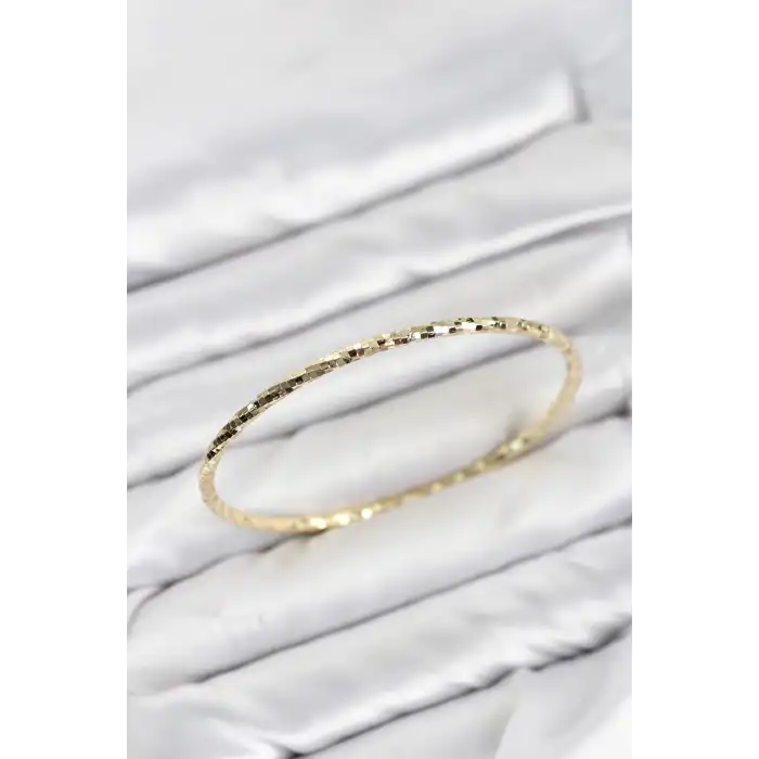 CM Gold Renk Lazer Kesim 65 mm Bilezik