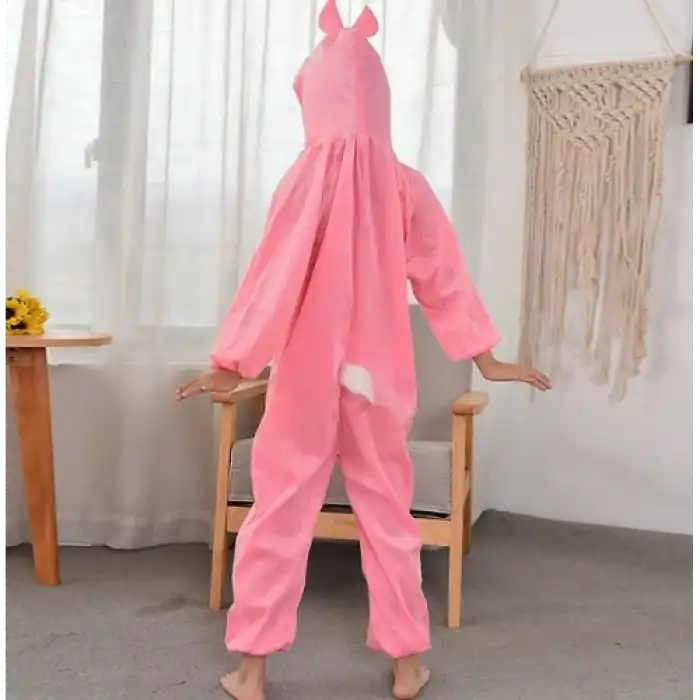 Çocuk Tavşan Kostümü Pembe Renk 4-5 Yaş