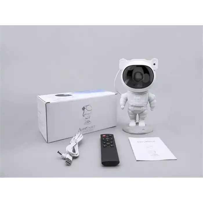 Çocuklara Özel Projeksiyon Astronot Lamba Speaker Sevimli