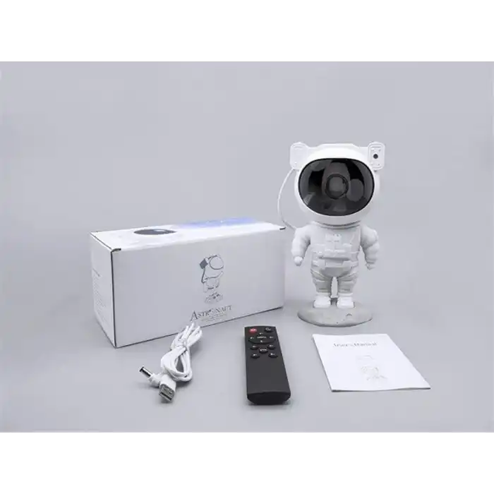 Çocuklara Özel Projeksiyon Astronot Lamba Speaker Sevimli