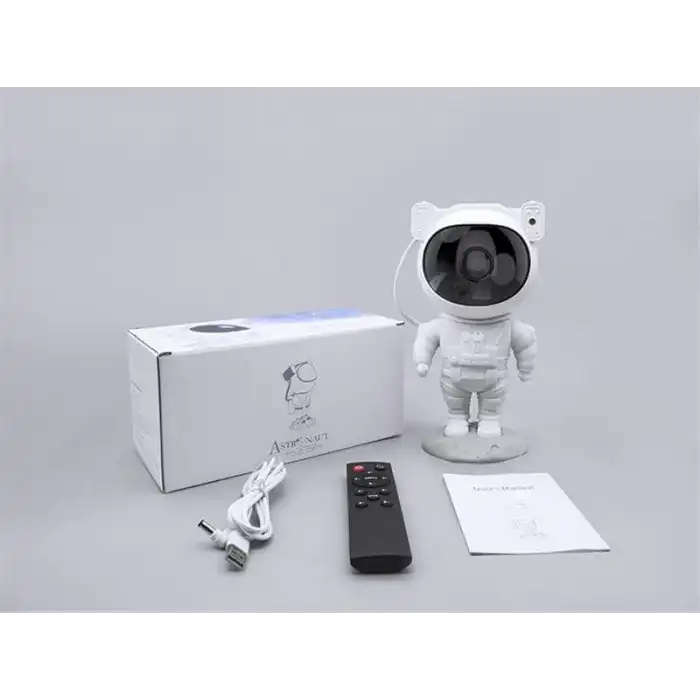 Çocuklara Özel Projeksiyon Astronot Lamba Speaker Sevimli
