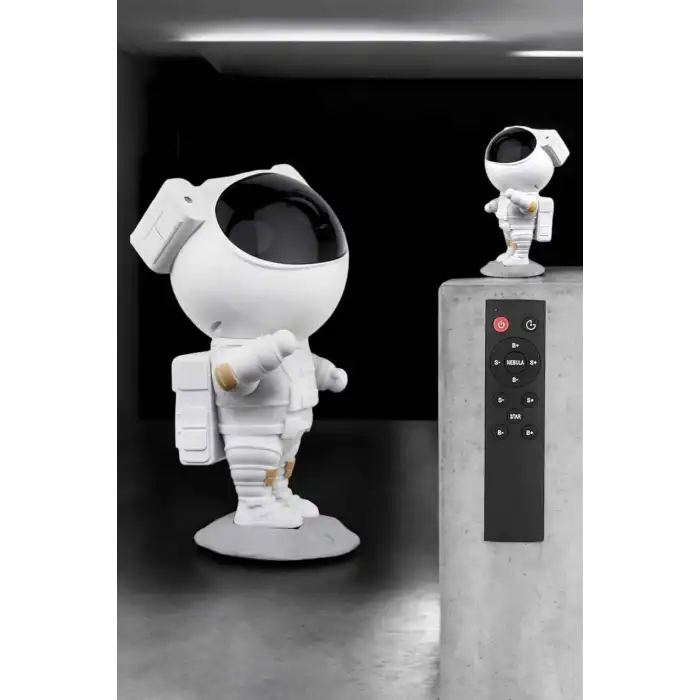 Çocuklara Özel Projeksiyon Astronot Lamba Speaker Sevimli