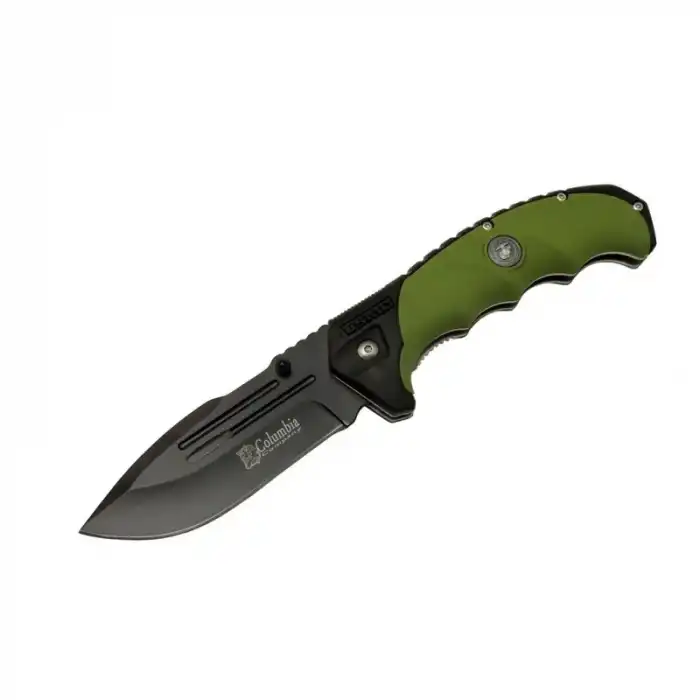 Eco Lounge Columbia FST4008-B Oluklu Siyah Kamp Çakı 22 cm - Otomatik