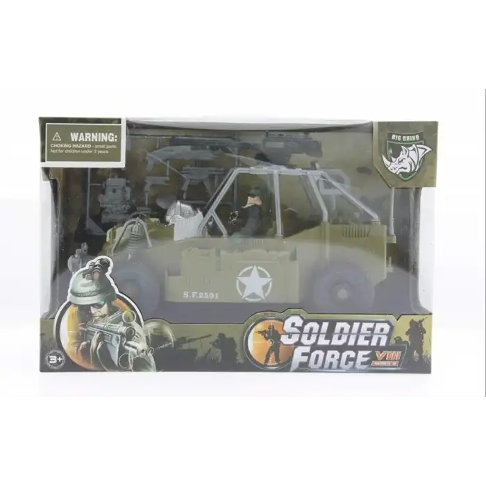 Combat Force Figür ve Askeri Buggy