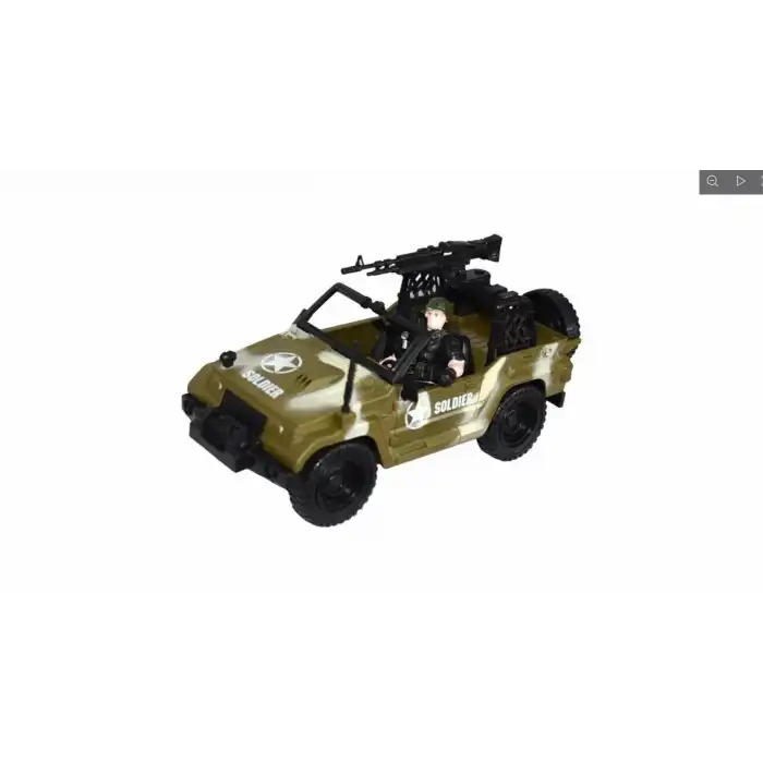 Combat Force Figür ve Askeri Jeep