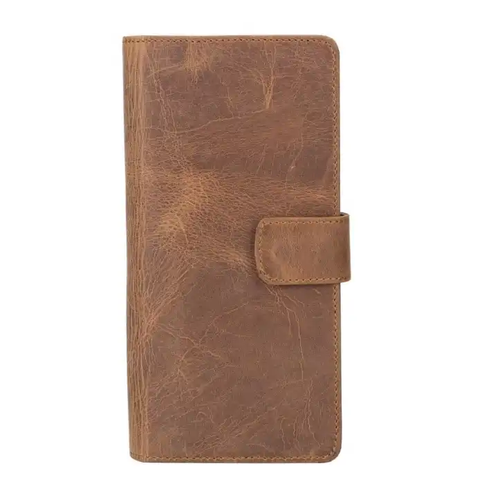 Coppet 6.7 inch Uyumlu Deri Kartlıklı Kılıf G6 Taba