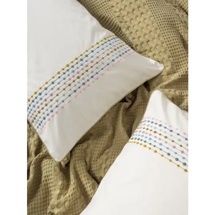 Cotton Box Aura Çift Kişilik Pike Takımı Pebble Hardal