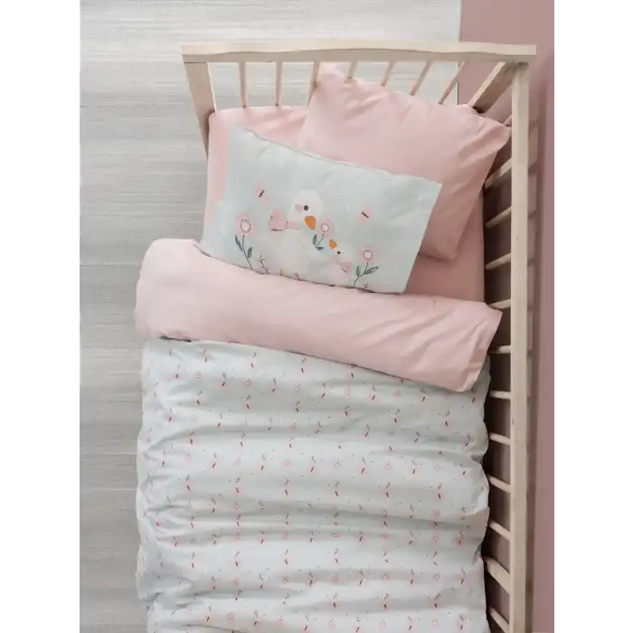 Cotton Box Bebek Nevresim Takımı Mamiduck Pembe