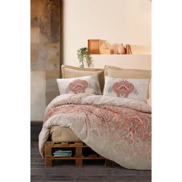 Cotton Box Bohem Nevresim Takımı Çift Kişilik Loreta Bej