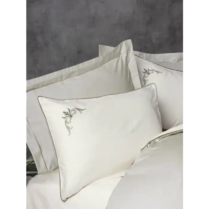 Cotton Box Çift Kişilik Elit Saten Nevresim Takımı Teresa Bej