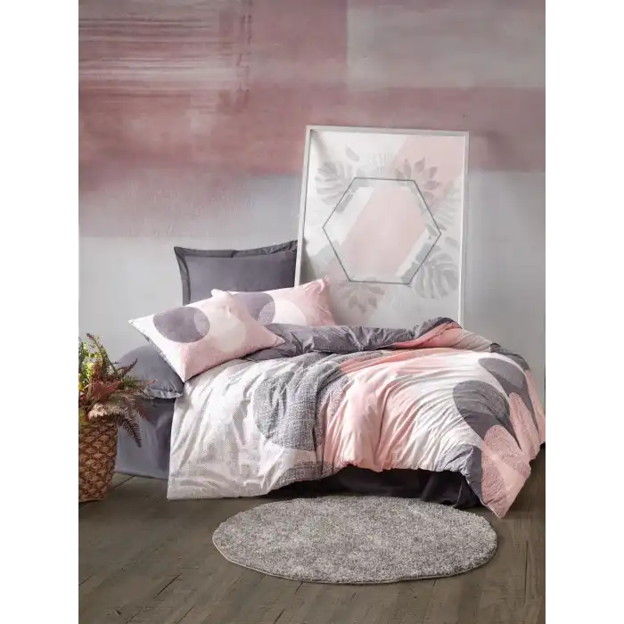 Cotton Box Çift Kişilik Nevresim Takımı Leron Gri