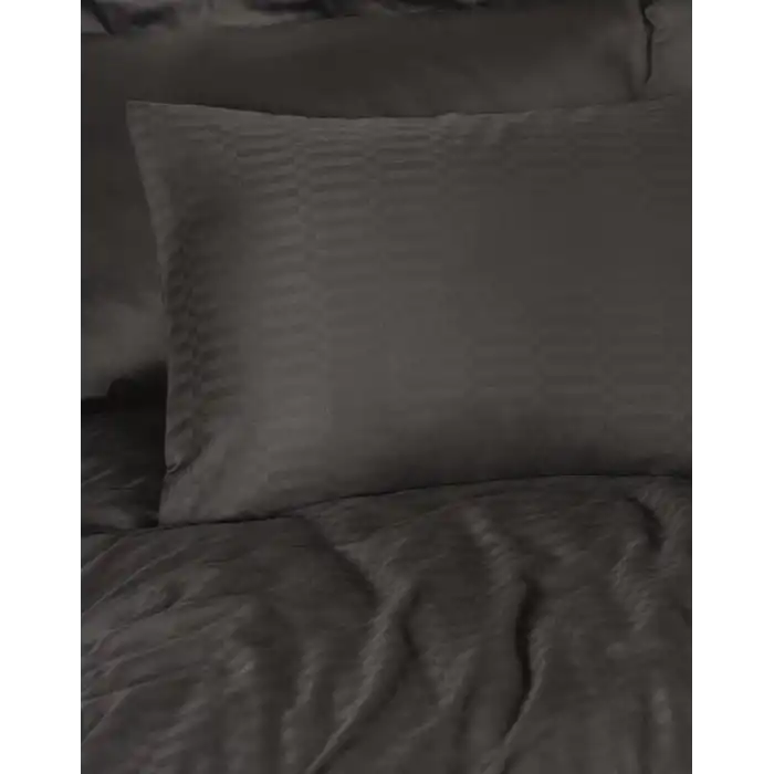 Cotton Box Çift Kişilik Smart Bambu Saten Nevresim Takımı Siyah