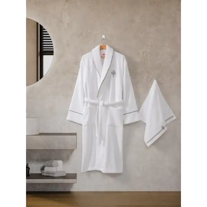 Cotton Box Classic Bornoz Seti Güher M-L Kadın