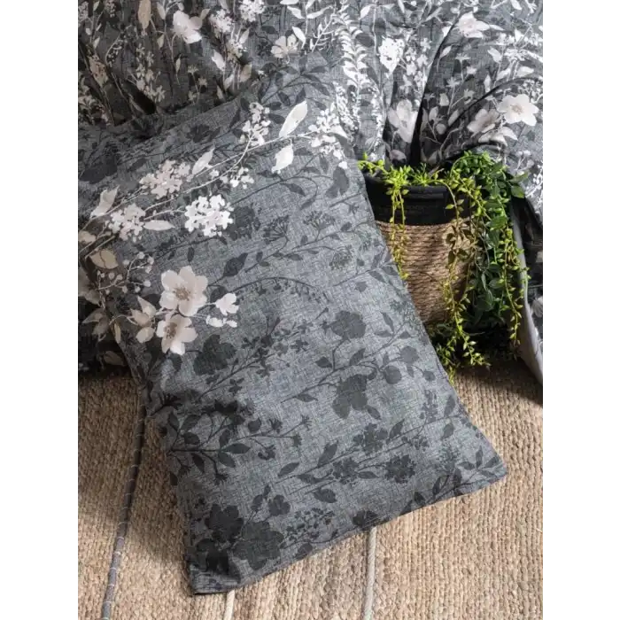 Cotton Box Dual Çift Kişilik Nevresim Takımı Comely Antrasit