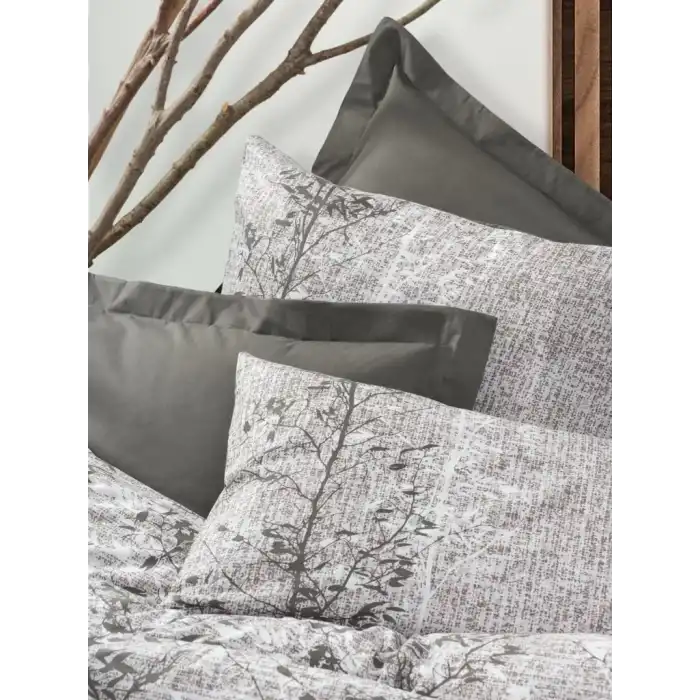 Cotton Box Dual Çift Kişilik Nevresim Takımı Odin Kahve