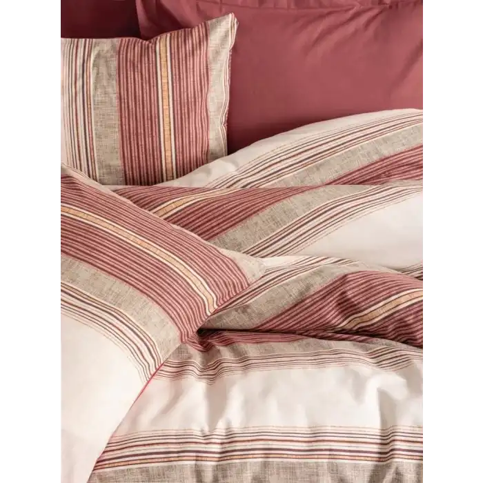 Cotton Box Line Nevresim Takımı Çift Kişilik Kenway Bordo
