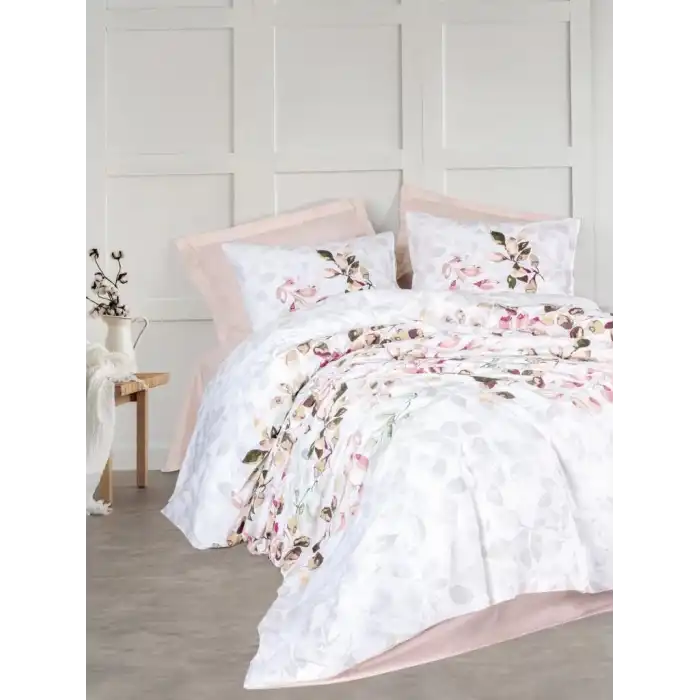 Cotton Box Modeline Brice Bej Tek Kişilik Nevresim Takımı