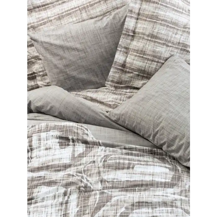 Cotton Box Modern Çift Kişilik Nevresim Takımı Root Vizon