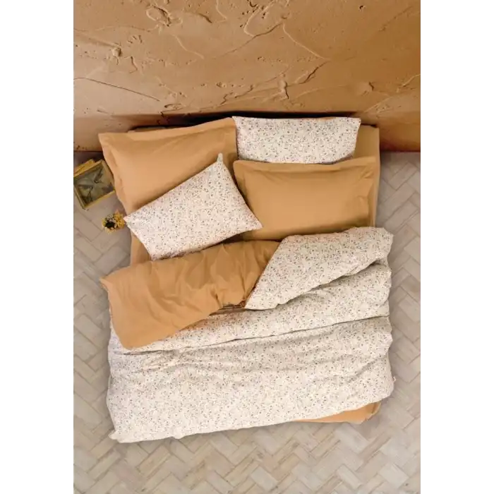 Cotton Box Petite Çift Kişilik Nevresim Takımı Posy Bej