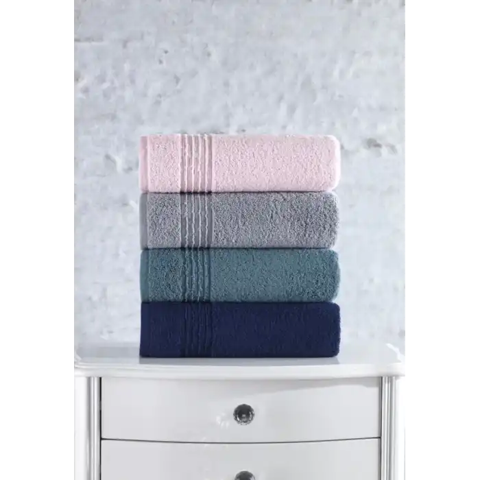 Cotton Box Plump 50x90 4lü Havlu Seti Gri Lacivert Pembe Mavi