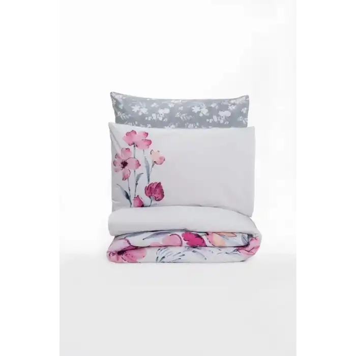 Cotton Box Ranforce Nevresim Takımı Çift Kişilik Carla Gri