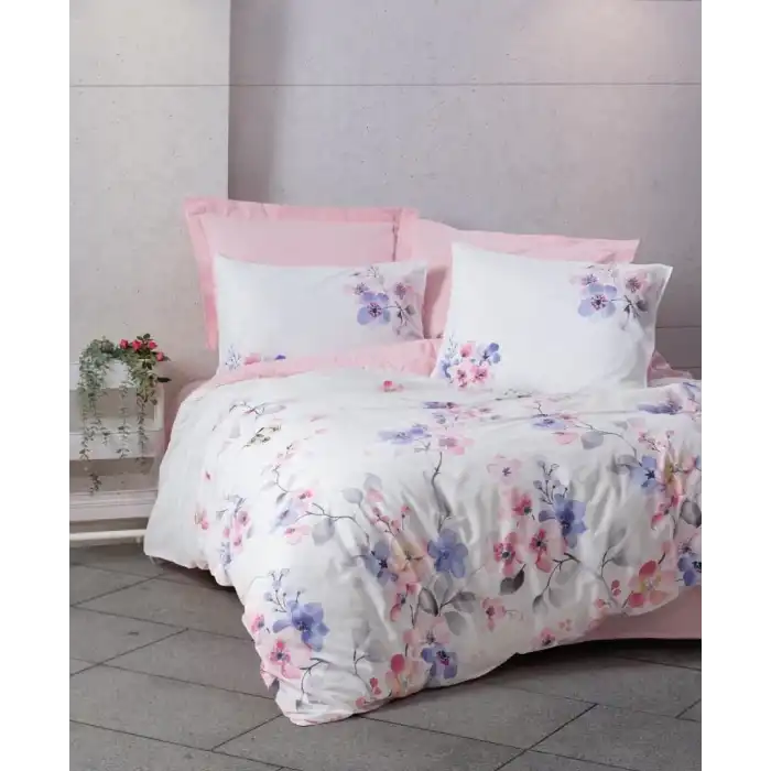Cotton Box Ranforce Nevresim Takımı Çift Kişilik Jayda Pembe
