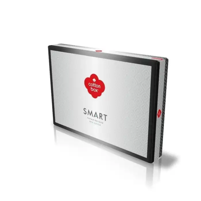 Cotton Box Smart Çift Kişilik Yatak Örtüsü Bertha Antrasit