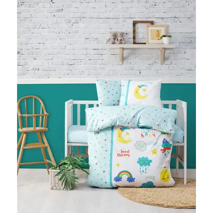 Cotton Box Tatlı Rüyalar Mint Bebek Nevresim Takımı