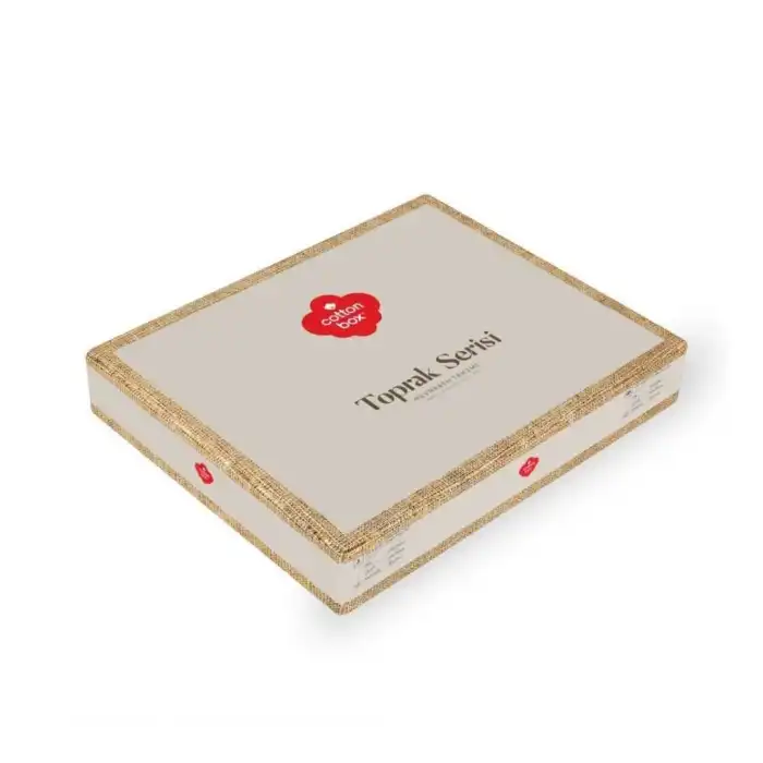 Cotton Box Toprak Nedra Bej Çift Kişilik Nevresim Takımı