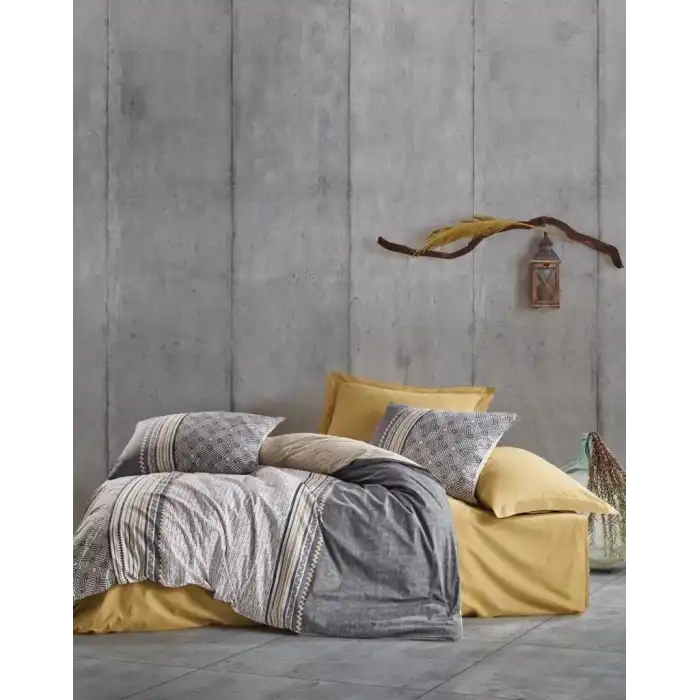 Cotton Box Toprak Nedra Bej Çift Kişilik Nevresim Takımı
