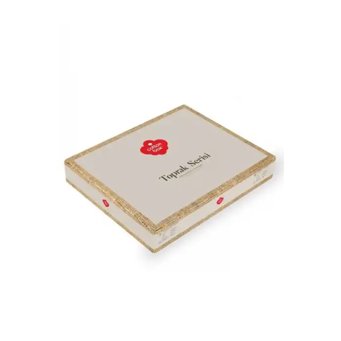 Cotton Box Toprak Vertu Antrasit Çift Kişilik Nevresim Takımı