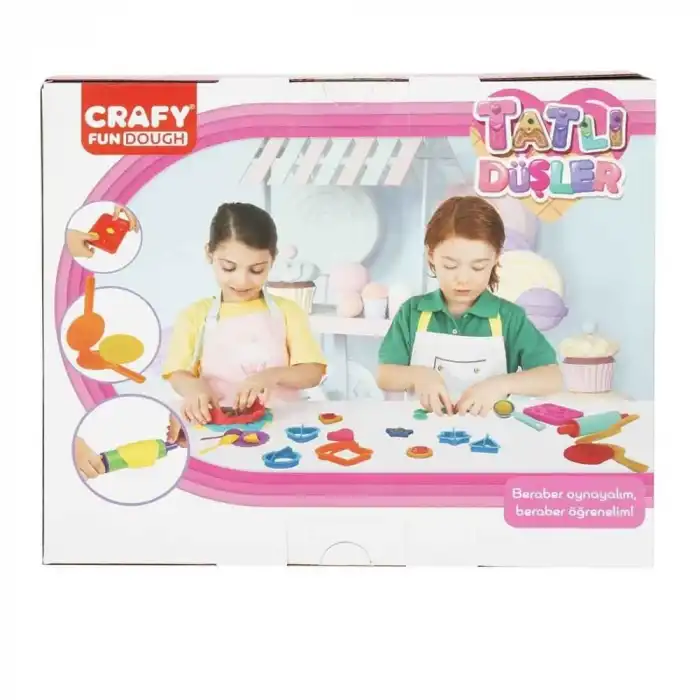 Crafy Tatlı Düşler Oyun Hamuru Seti 200 g 22 Parça