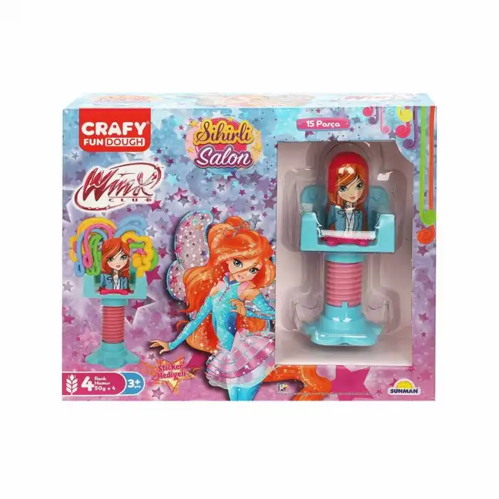 Crafy Winx Sihirli Salon Oyun Hamur Seti 15 Parça
