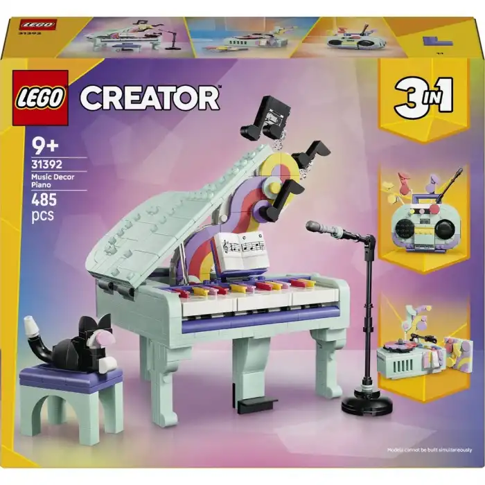 Creator 3’ü 1 Arada Müzikal Dekor Kedili Piyano 31392