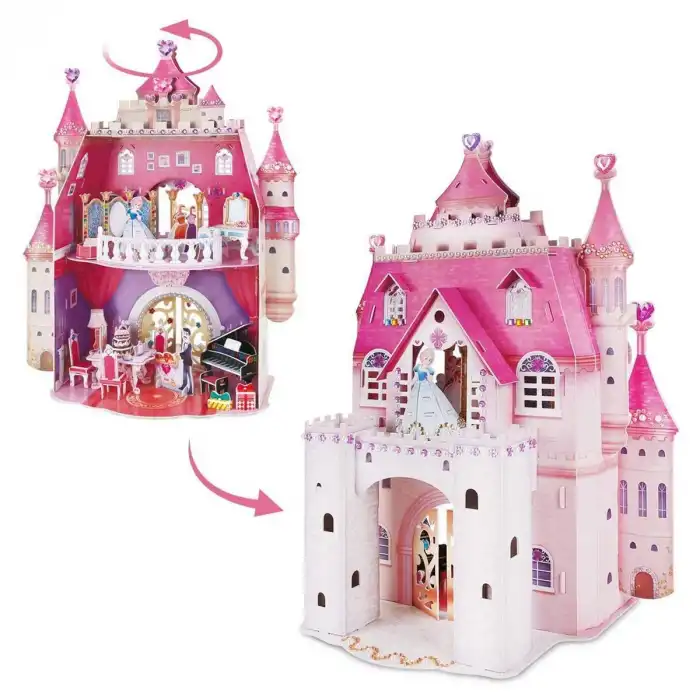 CubicFun Prenses Doğumgünü Şatosu 3D Puzzle - CUB/E1622H