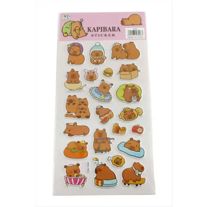 Çzglm Karakteri Kabartmalı Sticker