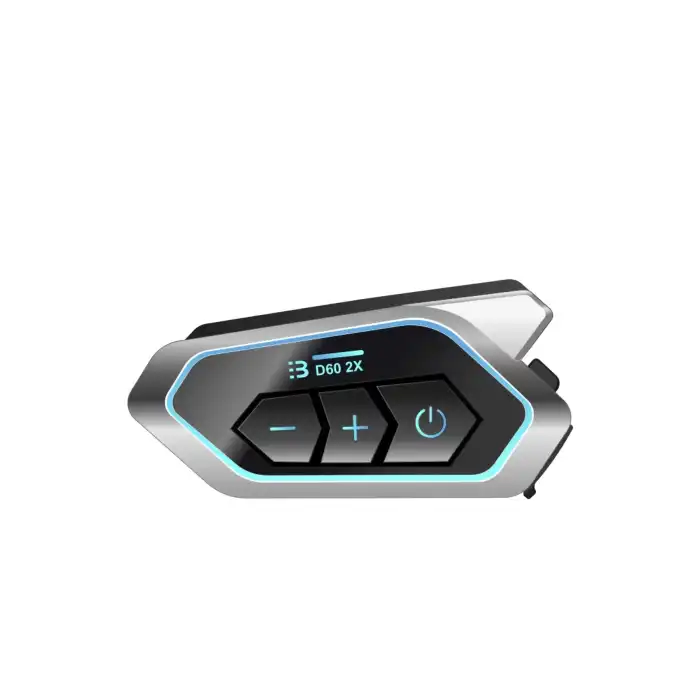 D60 2x Motosiklet Kask Kulaklığı Bluetooth Intercom Rgb Işıklı 2 Intercom Bağlantılı