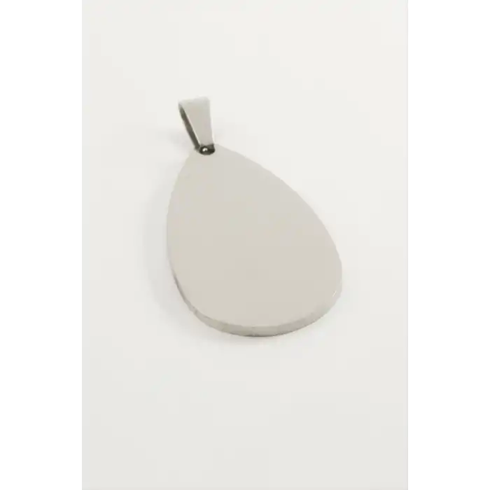 Damla Çelik Kolye Ucu 3 cm