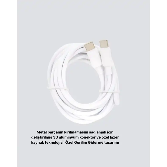 Dayanıklı Dış Kaplamalı 30W 5.0A Type-C Hızlı Şarj ve Data Kablosu