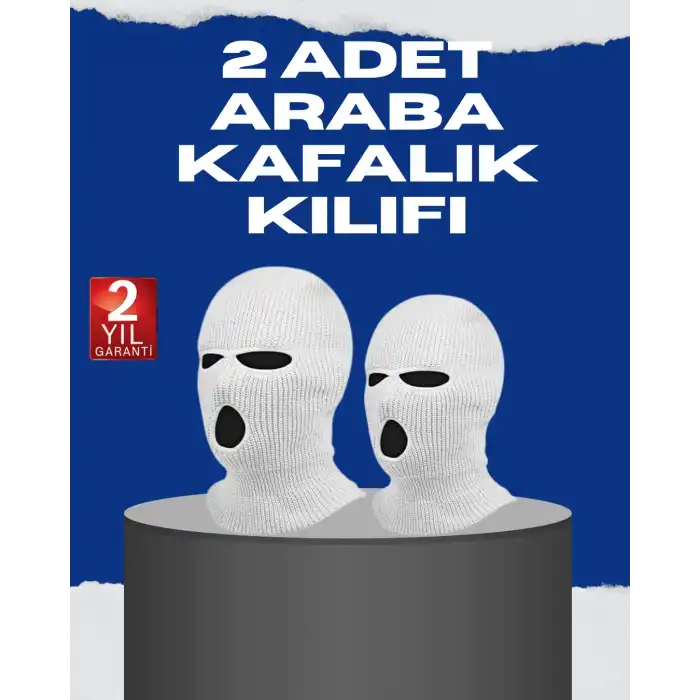Dayanıklı ve Eğlenceli Araç Baş Dayanağı Kılıfı 2’li Paket