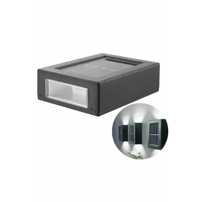 Dekoratif Duvar Lambası Solar Güneş Enerjili Bahçe Aydınlatması