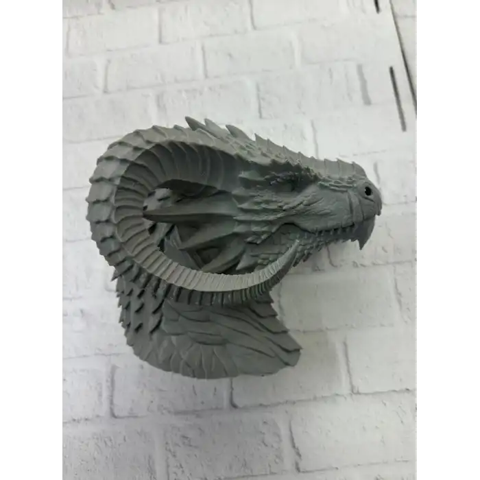 Dekoratif Ejderha Heykeli Özel Tasarım Mitolojik Figür 22x17 cm