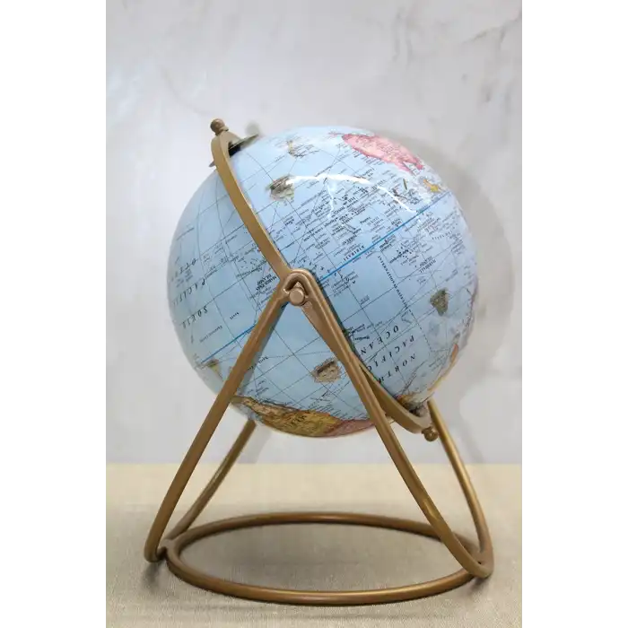 Dekoratif Metal Standlı Dünya Küre - Model 2