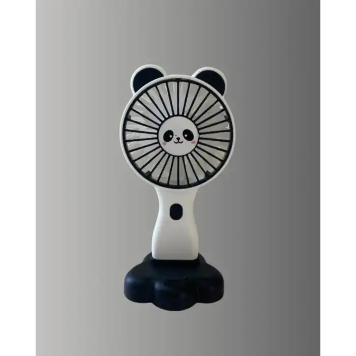 Dekoratif Panda Tasarımlı Küçük Boy Fan