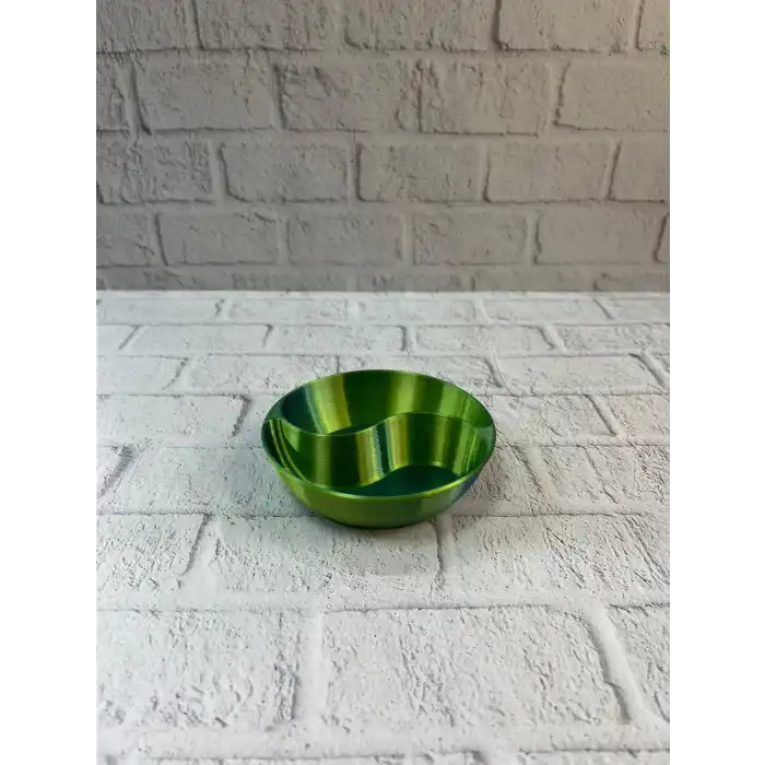 Dekoratif Yeşil Çerezlik Kase 4’lü Set 3x12 Cm