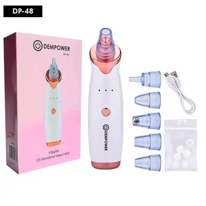 Dempower 5 Başlıklı Cilt Temizleme Vakum Aleti
