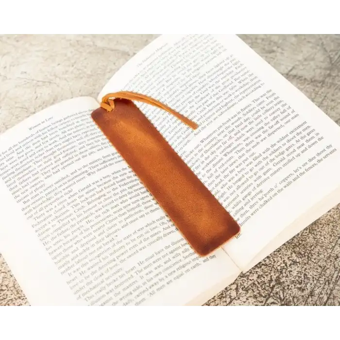 Deri Kitap Ayracı, Efektli Taba